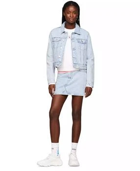 Tommy Jeans | Women's Izzie Slim-Fit Distressed Denim Jacket,商家Macy's,价格¥512