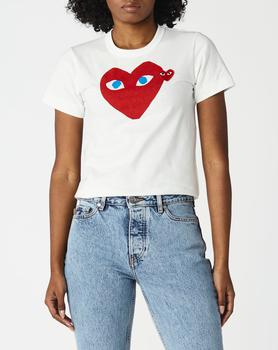 Comme des Garcons | Women's Blue Eyes Heart T-Shirt商品图片,8.5折