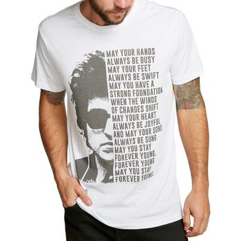 推荐Chaser Mens Bob Dylan Tee Casual Graphic T-Shirt商品