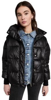 Blank Denim | BLANKNYC Run The Show 尼龙 & 牛仔布羽绒服,商家Shopbop,价格¥1094