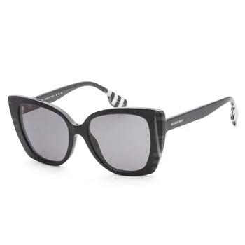 Burberry Burberry Women's 54mm Black/Check White Black Sunglasses
