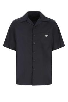 Prada | Prada Logo Plaque Buttoned-Up Shirt商品图片,
