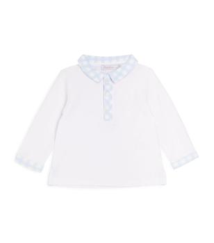 Patachou | Check-Detail Polo Shirt (3-24 Months)商品图片,独家减免邮费
