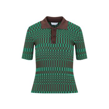 Bottega Veneta | Bottega Veneta Lightweight Ribbed Polo Top商品图片,