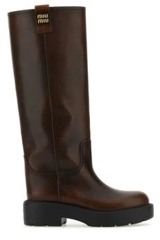 Miu Miu Miu Miu Round-Toe Boots