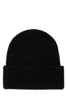 推荐Black wool blend beanie hat商品