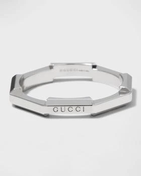 Gucci | Link to Love Ring in White Gold, Size 6.5 and 7.25,商家Neiman Marcus,价格¥8112