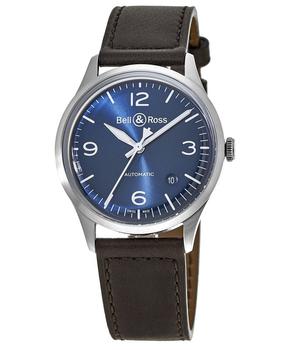 推荐Bell & Ross BR V1-92 Blue Dial Brown Leather Strap Men's Watch BRV192-BLU-ST/SCA商品