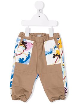 product abstract-print elasticated trousers - kids image