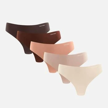 Calvin Klein | Calvin Klein Underwear Five-Pack Stretch-Jersey Thongs,商家The Hut,价格¥383