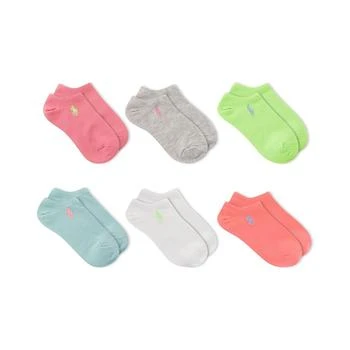 Ralph Lauren | Big Girls Low Cut 6 Pack Socks,商家Macy's,价格¥157
