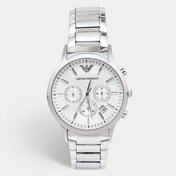 Emporio Armani | Emporio Armani Cream Stainless Steel Sportivo AR2458 Men's Wristwatch 43 mm商品图片,6.6折