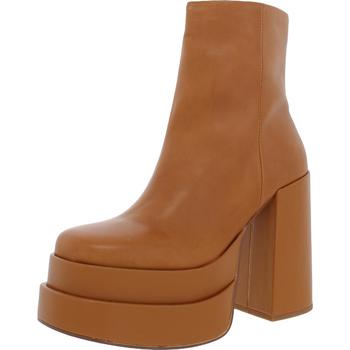 推荐Steve Madden Womens Cobra Leather Platform Ankle Boots商品