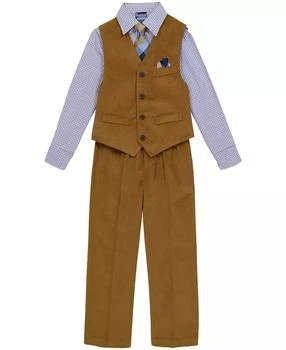 Nautica | Toddler and Little Boys Bronze Corduroy Vest Set,商家Macy's,价格¥247