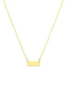 KARAT RUSH | 14K Yellow Gold Mini Bar Pendant Necklace,商家Nordstrom Rack,价格¥1200