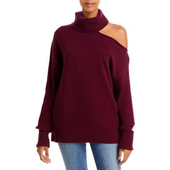 推荐Paige Womens Raundi Turtleneck Cold Shoulder Pullover Sweater商品