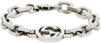 Gucci | Silver Interlocking G Bracelet商品图片,独家减免邮费