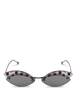 Fendi | Fendi Eyewear Spotted Cat Eye Sunglasses商品图片,4.8折