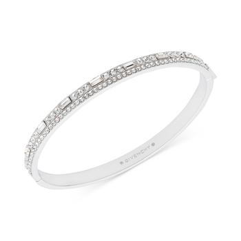 商品Givenchy | Silver-Tone Crystal Bangle Bracelet,商家Macy's,价格¥146图片