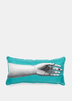 商品FORNASETTI | Fornasetti Blue Silk Arm Cushion,商家NOBLEMARS,价格¥1854图片