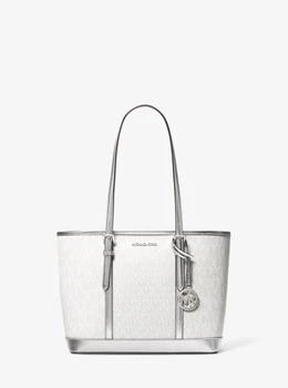Michael Kors | Jet Set Travel Small Metallic Logo Top-Zip Tote Bag,商家Michael Kors,价格¥696