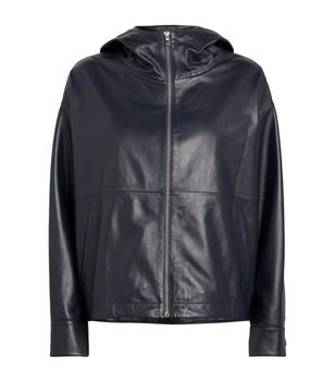 商品Yves Salomon | Hooded Leather Jacket,商家Harrods,价格¥12803图片