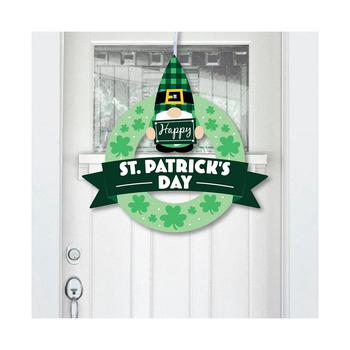 Big Dot of Happiness | Irish Gnomes - Outdoor St. Patrick's Day Party Decor - Front Door Wreath商品图片,