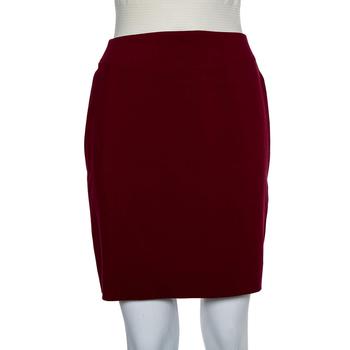 推荐Kenzo Crimson Red Wool Mini Skirt M商品
