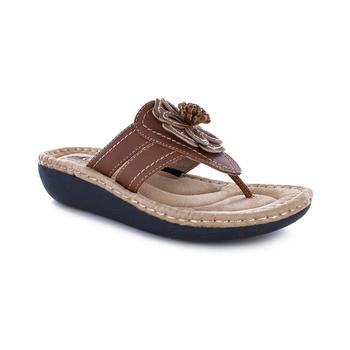 推荐Women's Carnation Thong Comfort Sandals商品