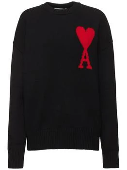 推荐Logo Felted Wool Crewneck Sweater商品