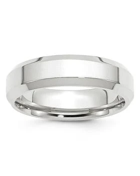 Bloomingdale's | Men's 6mm Bevel Edge Comfort Fit Band in 14K White Gold - 100% Exclusive,商家Bloomingdale's,价格¥11786