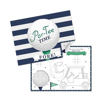 商品Par-Tee Time - Golf - Paper Birthday Party Coloring Sheets - Activity Placemats - Set of 16图片