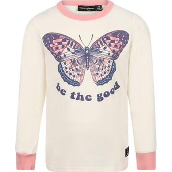 商品Rock Your Baby | Be the good butterfly print long sleeved t shirt in white,商家BAMBINIFASHION,价格¥409图片
