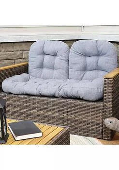 Sunnydaze Decor | Indoor/Outdoor Olefin 3-Piece Tufted Settee Cushion Set - Gray,商家Belk,价格¥751