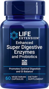 商品Life Extension | Life Extension Enhanced Super Digestive Enzymes and Probiotics (60 Vegetarian Capsules),商家Life Extension,价格¥137图片