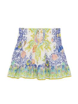 推荐Little Girl's & Girl's Shirred Waist Skirt商品