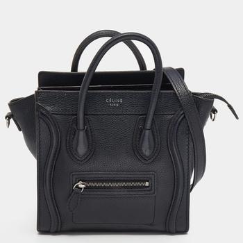 celine nano, [二手商品] Celine | Celine Black Leather Nano Luggage Tote商品图片 5.5折, 满1件减$100, 满减