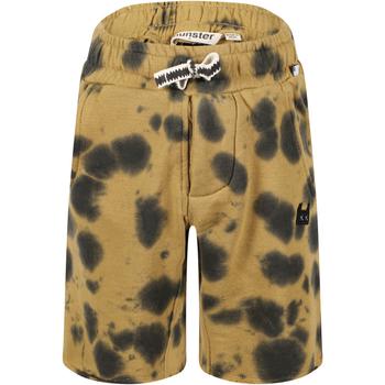 monster, Munster | Tie dye spots logo bermudas in light brown商品图片 4.4折起×额外7.5折, 额外七五折