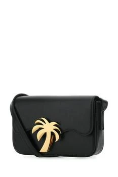 推荐Black leather Palm Beach Bridge crossbody bag商品