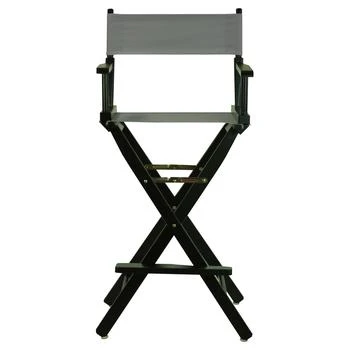 Casual Home | 30" Director's Chair Black Frame-Gray Canvas,商家Premium Outlets,价格¥776