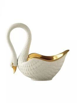 L'Objet | White Porcelain Serving Bowl Swan,商家Saks Fifth Avenue,价格¥2423