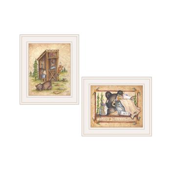商品Trendy Décor 4U | Bear / Still Waiting 2-Piece Vignette by Mary Ann June, White Frame, 13" x 11",商家Macy's,价格¥737图片