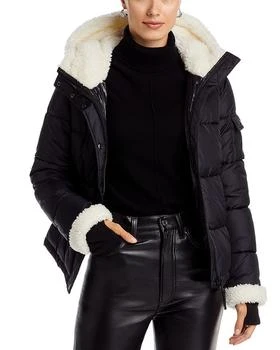 推荐Faux Fur Trim Matte Puffer Jacket - 100% Exclusive商品