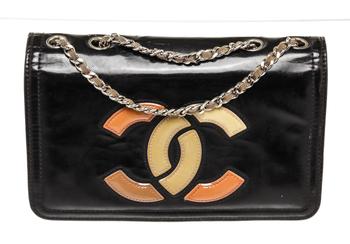 [二手商品] Chanel | Chanel Black Caviar Leather CC Full Flap Shoulder Bag商品图片,