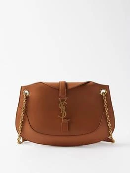 推荐Sienna YSL-plaque leather bag商品