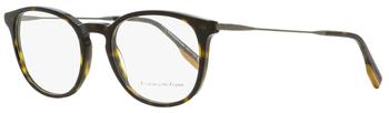 zegna, Zegna | Ermenegildo Zegna Men's Oval Eyeglasses EZ5125 052 Dark Havana/Ruthenium 50mm商品图片 1.6折