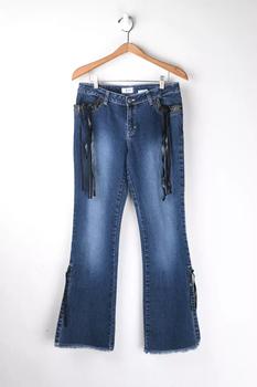 Urban Outfitters | Vintage Y2k Wide-Leg Jeans with Ribbons商品图片,额外8.7折, 额外八七折