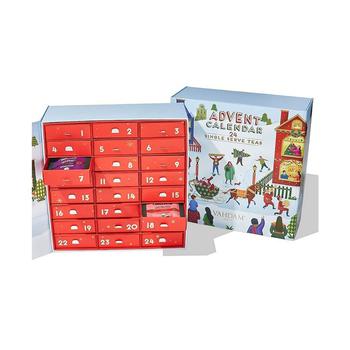 商品Vahdam Teas | Advent Calendar Christmas 24 Varieties Tea Bags Gift Set, 120 Pieces,商家Macy's,价格¥435图片