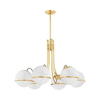 Hudson Valley | Hingham Six Light Chandelier,商家Bloomingdale's,价格¥14880