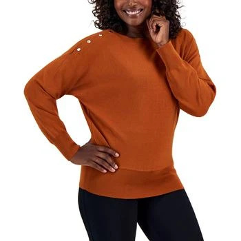 推荐Dolman Button-Trim Sweater, Created for Macy's商品
